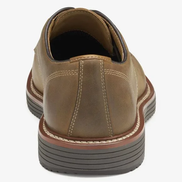 Johnston & Murphy Upton Plain Toe Color: Tan Oiled Full Grain - Picture 3 of 5
